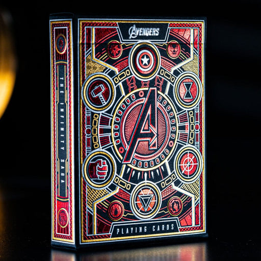 Avengers Infinity Saga Spielkarten Rot