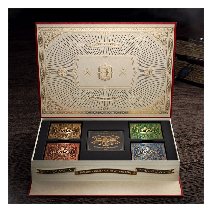 Coffret de cartes à jouer Harry Potter avec 5 jeux