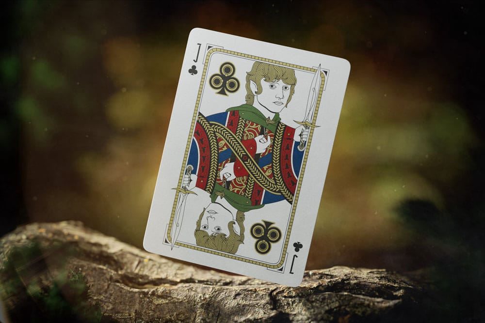 Carte da gioco Il Signore degli Anelli con ornamenti dorati