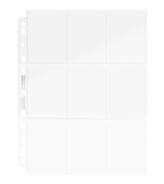 Pages de classeur Ultimate Guard 9-Pocket à chargement par le haut, lot de 100