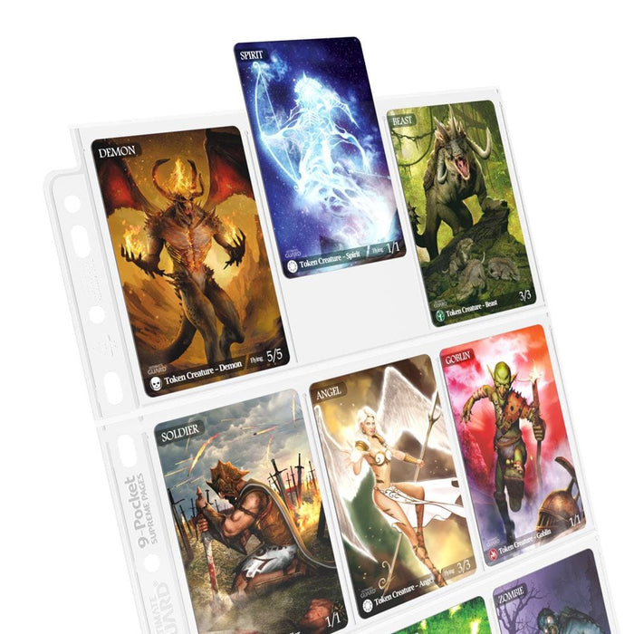 Pages de classeur Ultimate Guard 9-Pocket à chargement par le haut, lot de 100