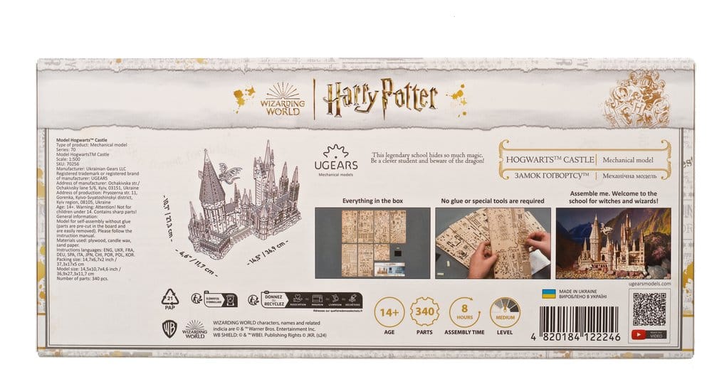 Harry Potter houten bouwpakket Kasteel Zweinstein