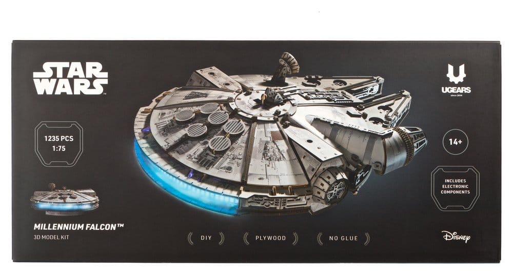 Maquette en bois Star Wars Faucon Millenium