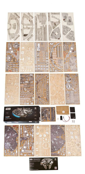 Maquette en bois Star Wars Faucon Millenium